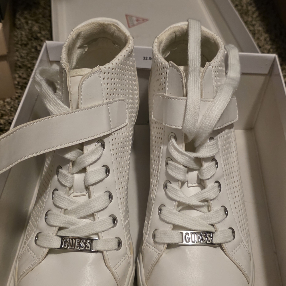 Guess White High-Top Sneakers